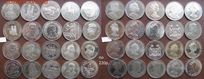 Иностранные монеты.Россыпь,линейки,буклеты,серебро. ИЮНЬ. - 220р