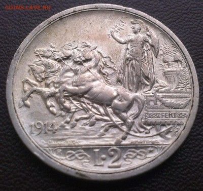 Италия 2 лиры 1914 до 22.06 - IMAG0104