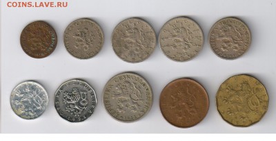 ЧЕХОСЛОВАКИЯ - 10 монет 1921-2006г до 25.06.2014г 21-00 - ЧЕХОСЛОВАКИЯ - 10 монет2