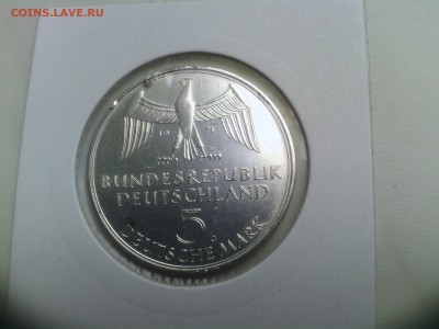 5 марок ФРГ 1971 100 лет 2-му Рейху UNC до 24.06.14 - IMG_20140620_163725