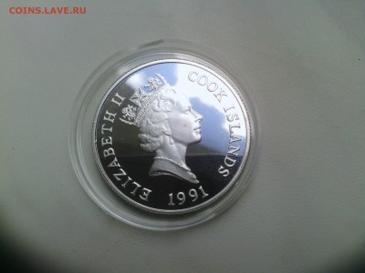 ОСТРОВА КУКА 5 долларов 1991 PROOF!!! ФУТБОЛ до 24.06.14 - IMG_20140620_164233