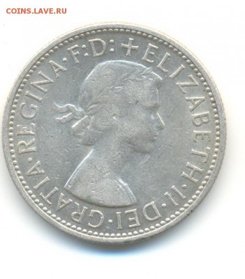 Ag. австралия флорин 1954. королевский визит. до 24.06 22:00 - 3