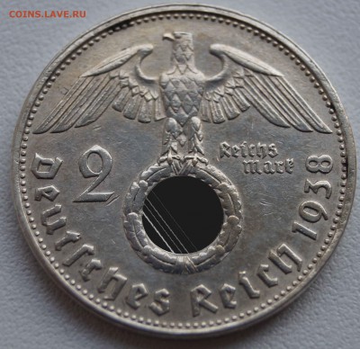 2 рейхсмарки 1938 B  до 27.06.2014 - 2марки1938_2_2.JPG