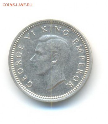 Ag. новая зеландия 3 пенса 1937 . до 24.06 22:00 - 13
