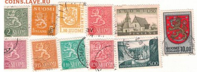 МАРКИ ФИНЛЯНДИИ (11ШТ) ДО 26.06.14 В 22.00МСК (8867) - 2-ф
