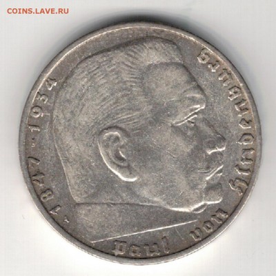 Ag ГЕРМАНИЯ 2 РЕЙХСМАРКИ 1938A ДО 26.06.14 В 22.00МСК (9136) - 5-г38a