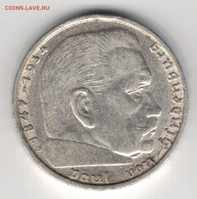 Ag ГЕРМАНИЯ 2 РЕЙХСМАРКИ 1939B ДО 26.06.14 В 22.00МСК (9137) - 5-г39b