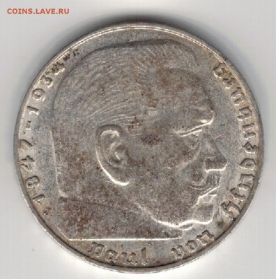 Ag ГЕРМАНИЯ 2 РЕЙХСМАРКИ 1939J ДО 26.06.14 В 22.00МСК (9139) - 5-г39j