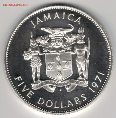 Ag ЯМАЙКА 5$ 1971 НОРМАН МАНЛИ ДО 26.06.14 В 22Ч (8955) - 5-ям1