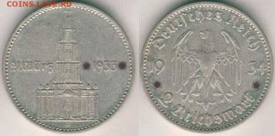 Кирха с надп., 2 марки 1934 - до 22-00мск 23.06 - Ger-2rm-1934