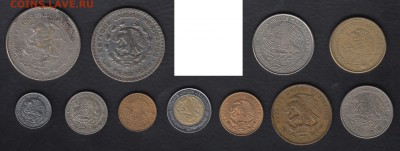 Мексика 5 центаво - 50 песо 1960-2008 до 24.06.2014 22-00 - Мексика р
