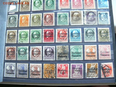МАРКИ БАВАРИИ ГЕРМАНИЯ с 1800-х гг надпечатки - P1920261.JPG