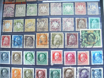 МАРКИ БАВАРИИ ГЕРМАНИЯ с 1800-х гг надпечатки - P1920259.JPG