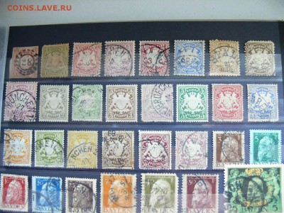 МАРКИ БАВАРИИ ГЕРМАНИЯ с 1800-х гг надпечатки - P1920258.JPG