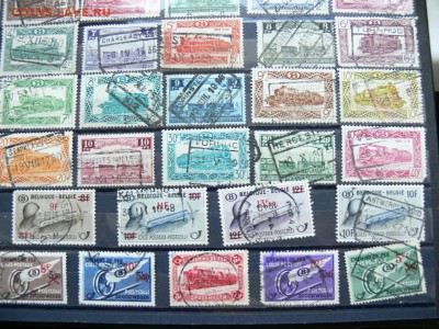СТАРЫЕ МАРКИ БЕЛЬГИИ ПАРОВОЗЫ надпечатки - P1920235.JPG