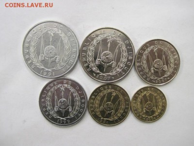 Джибути набор из 6 монет до 26.06.14 - Изображение23 074