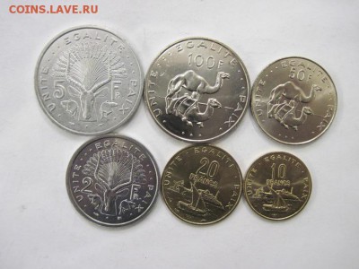 Джибути набор из 6 монет до 26.06.14 - Изображение23 078
