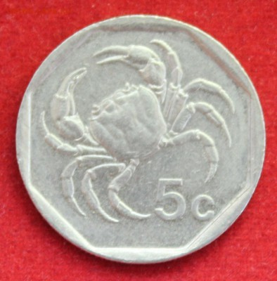 С рубля МАЛЬТА 5c 1995г. КРАБИК  до 29.06.14г. в 22-00 - IMG_2791.JPG