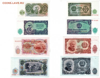 БОЛГАРИЯ, подборка 1951 года, 7шт., до 28.06 @ 22:00 - banknote_1637-0-0