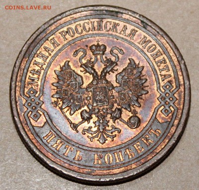 ОЦЕНКА - 5 КОПЕЕК 1916 КРАСИВАЯ МЕДЬ - 73-3