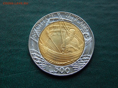 Ватикан 500 лир 1985 aUNC (би-метал) - DSCN2278.JPG