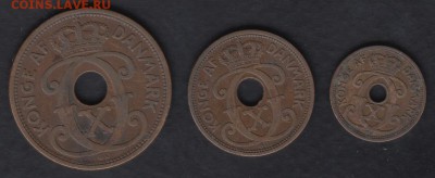 Дания 1, 2 и 5 эре 1927 до 26.06.2014 22-00 - Дания 1927 р