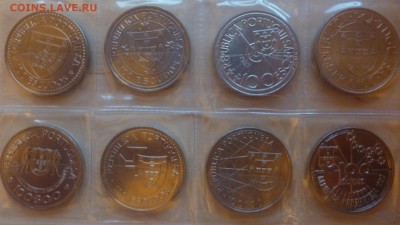 ДК Португалия 8 монет 100 эск Парусники 30.06 22.00 - Португалия набор 100 эскудо корабли 5.JPG