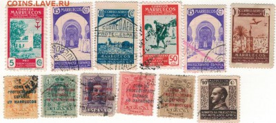 Марки Исп.Марокко (12шт) до 30.06.14 в 22.00мск (8780) - 2-мар