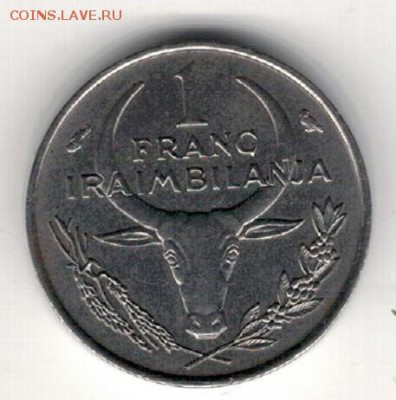 Мадагаскар франк 1965 до 30.06.14 в 22.00мск (8971) - 4-мад1ф65а