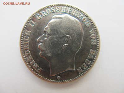 3 марки Баден 1909г. - 3М Баден 1909