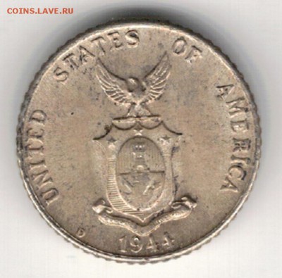Ag Филиппины 10 сентаво 1944 до 30.06.14 в 22ч (9116) - 5-фил44