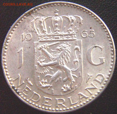 Серебряный голландский гульден 1965; до 26.06_22.02мск - 8203
