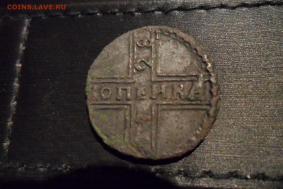 1 копейка крестовик 1728 г. - 2