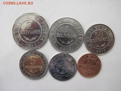 Боливия набор из 6 монет до 30.06.14 - Изображение23 078