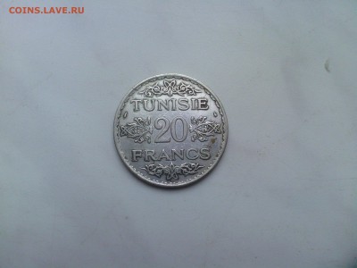 20 франков 1934 Тунис - IMG_20140627_195534
