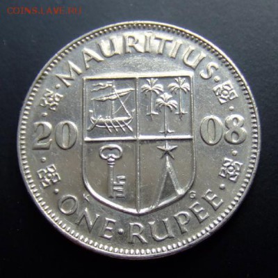 МАВРИКИЙ 1 рупия (2008) до 01.07 (22.00) - Маврикий 1 рупия (2008) Р