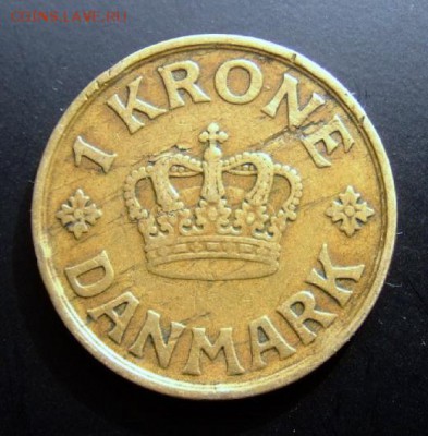 ДАНИЯ 1 крона (1925) до 01.07 (22.00) - Дания 1 крона (1925) Р