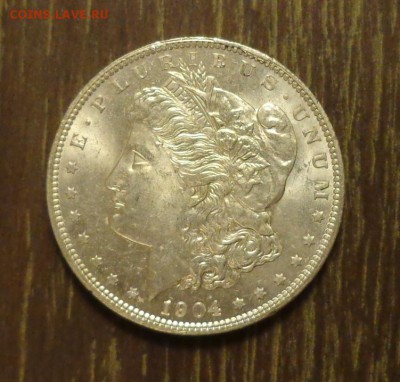 США - МОРГАН-ДОЛЛАР 1904 АЦ! до 5.07, 22.00 - США - Морган-доллар 1904 1