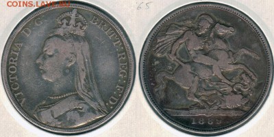 Британия, крона 1889 - до 22-00мск 30.06 - GB-cr-1889
