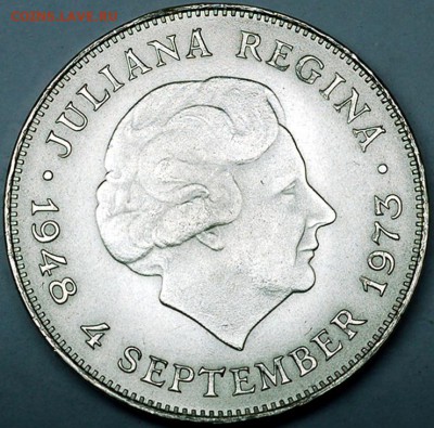 Нидерланды_памятные 10 гульденов 1973; до 30.06_22.30мск - 8188