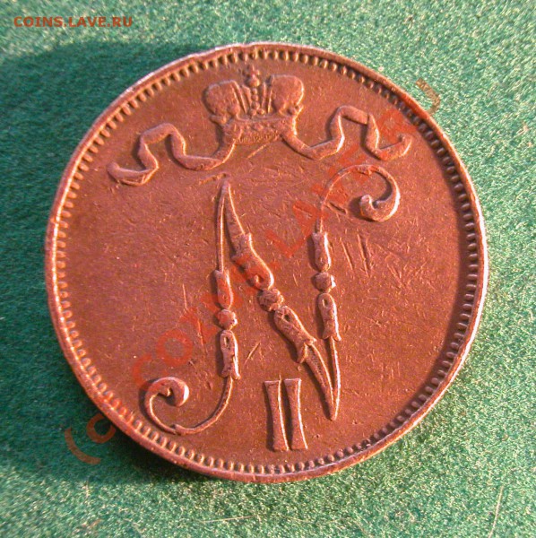5  пенни Рус. Фин.  1907  г.  до  29.03.10   22-00 МСК - 5 пенни 1907г аверс
