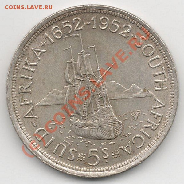 ЮАР 5 шиллингов 1952г - img043