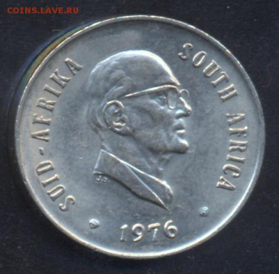 ЮАР 20 центов 1976 г.До 2.07.14 г. 22-00 МСК . - ЮАР 20 ц.
