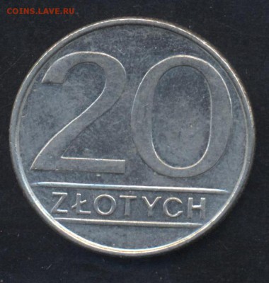 Польша 20 злотых 1986 г.До 2.07.14 г. 22-00 МСК . - Польша 20 з.
