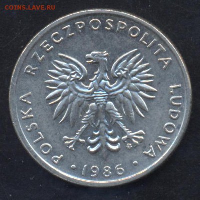 Польша 20 злотых 1986 г.До 2.07.14 г. 22-00 МСК . - Польша 20 з.1