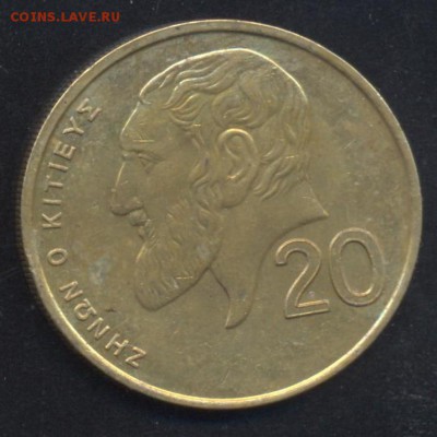 Киро 20 центов 1989 г.До 2.07.14 г. 22-00 МСК . - Кипр 20 ц.