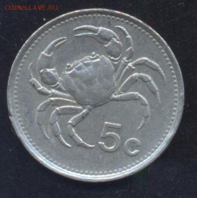 Мальта 5 центов 1986 г.До 2.07.14 г. 22-00 МСК . - Мальта 5 ц.1