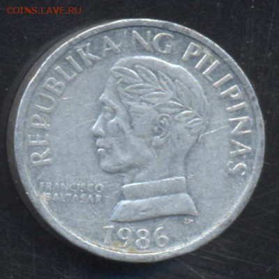 Филиппины 10 сентимо 1986 г.До 2.07.14 г. 22-00 МСК . - Филиппины 10 ц.