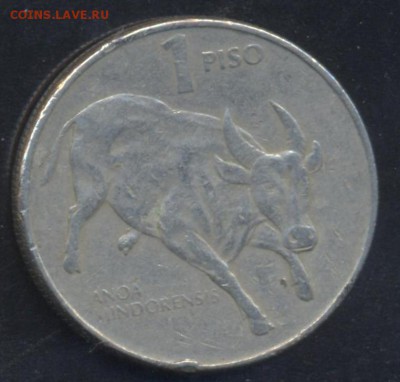 Филиппины 1 песо 1985 г.До 2.07.14 г. 22-00 МСК . - Филиппины 1 п.1