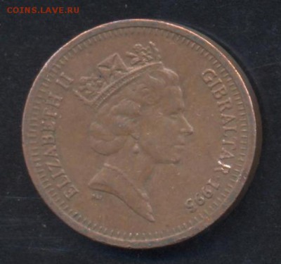 Гибралтар 1 пенни 1995 г.До 2.07.14 г. 22-00 МСК . - Гибралтар 1 п.
